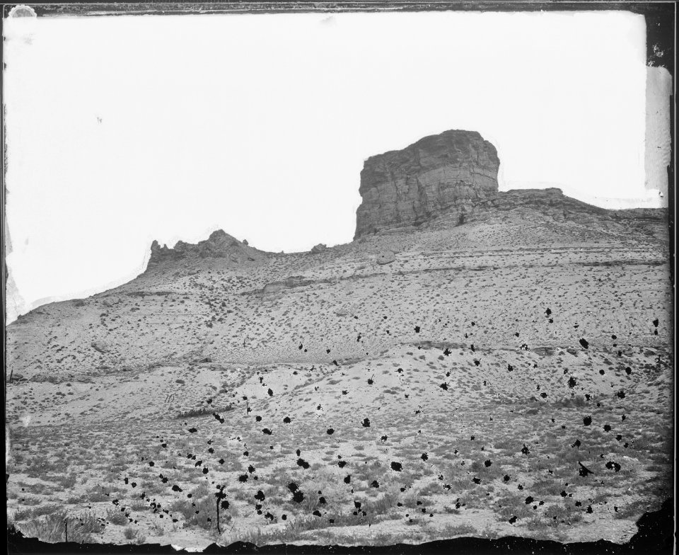 Tertitary Bluffs or Buttes. Near Green River City, Wyoming - NARA - 519448