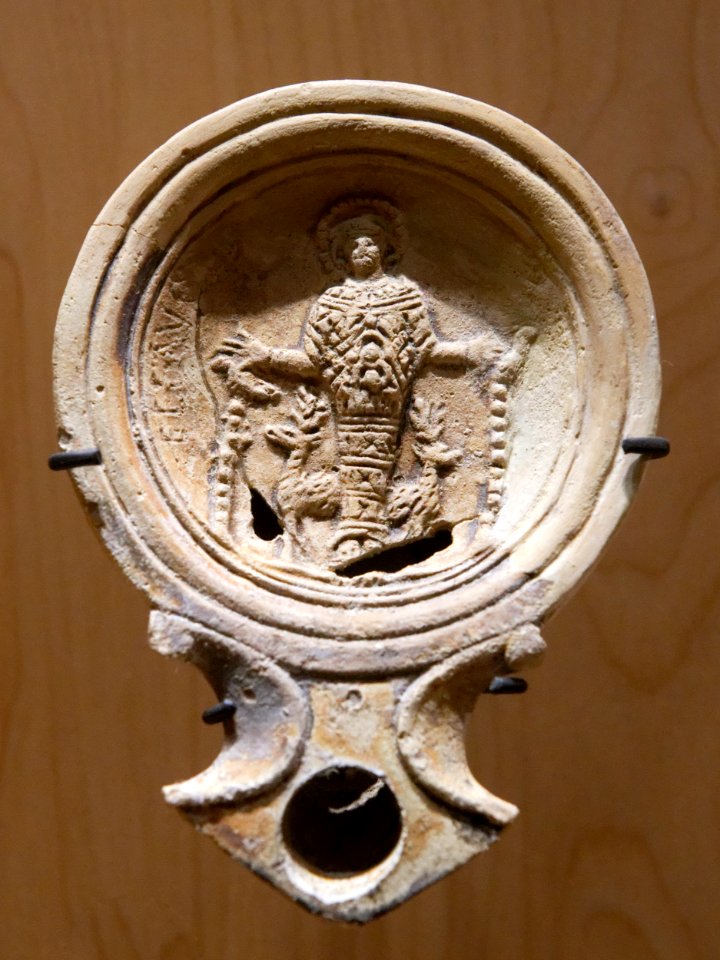 Terracotta lamp Artemis of Ephesus Louvre