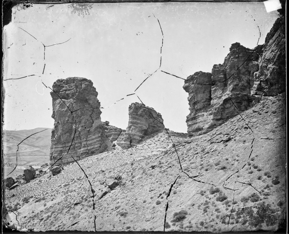 Tertiary Bluffs or Buttes. Near Green River City, Wyoming - NARA - 519445