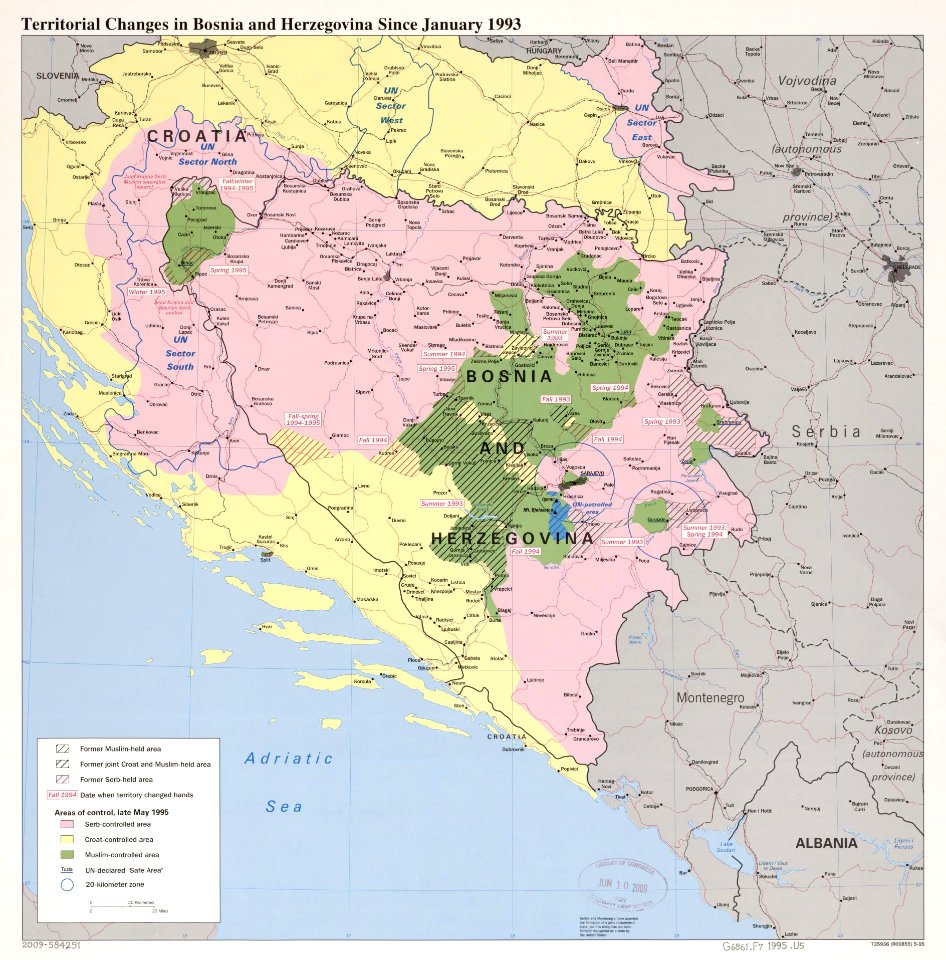 Territorial changes in Bosnia and Herzegovina since January 1993