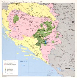 Territorial changes in Bosnia and Herzegovina since January 1993