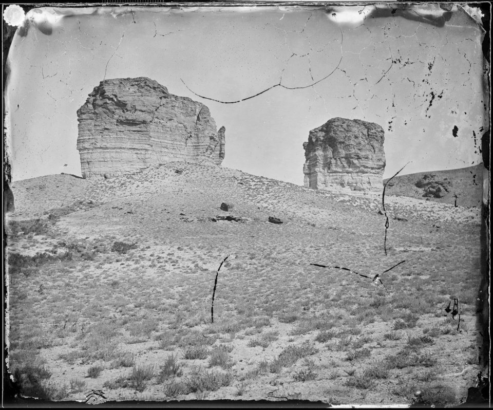 Tertiary Bluffs or Buttes. Near Green River City, Wyoming - NARA - 519443