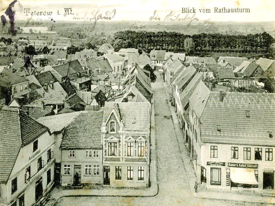 Teterow Blick vom Rathausturm