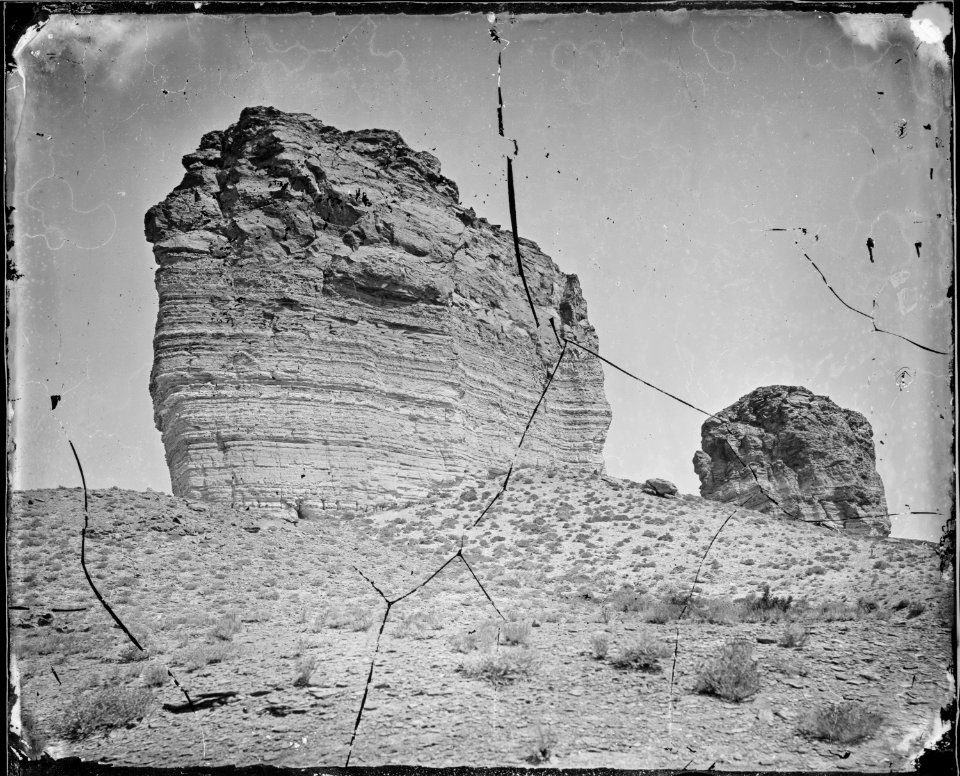 Tertiary Bluffs or Buttes. Near Green River City, Wyoming - NARA - 519444