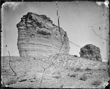 Tertiary Bluffs or Buttes. Near Green River City, Wyoming - NARA - 519444