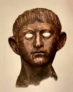 Testa dell'imperatore Claudio o Nerone