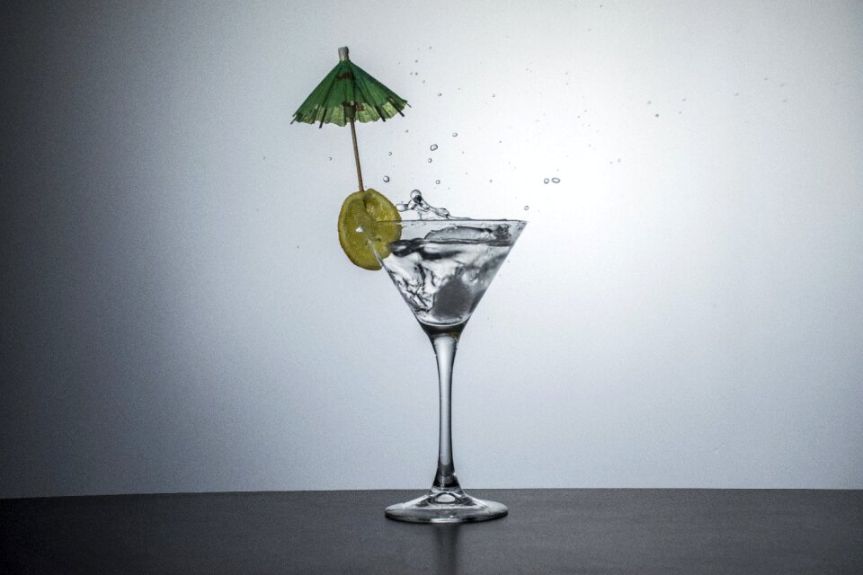 Martini wet splash