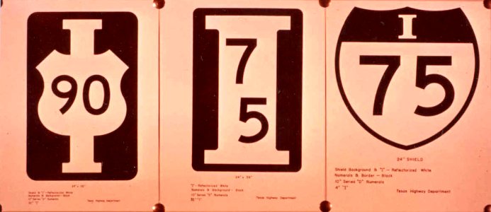 Texas interstate shield proposals