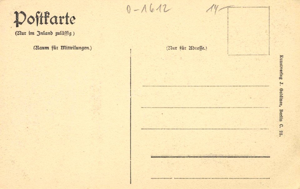 Teupitz (Mark), Brandenburg - Stadtansicht (back) (Zeno Ansichtskarten)