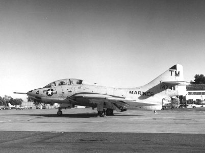 TF-9J Cougar of H&MS-11 at NAS North Island 1967