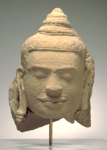 Thai - Head of the Buddha, from a Naga-Protected Buddha - Walters 25169