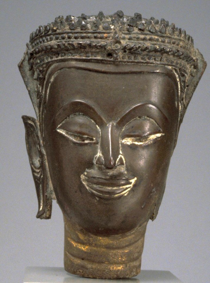 Thai - Head of Crowned Buddha - Walters 542810
