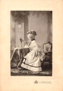 Th Andersen - Junge Dame in Rokokokleidern Großformat
