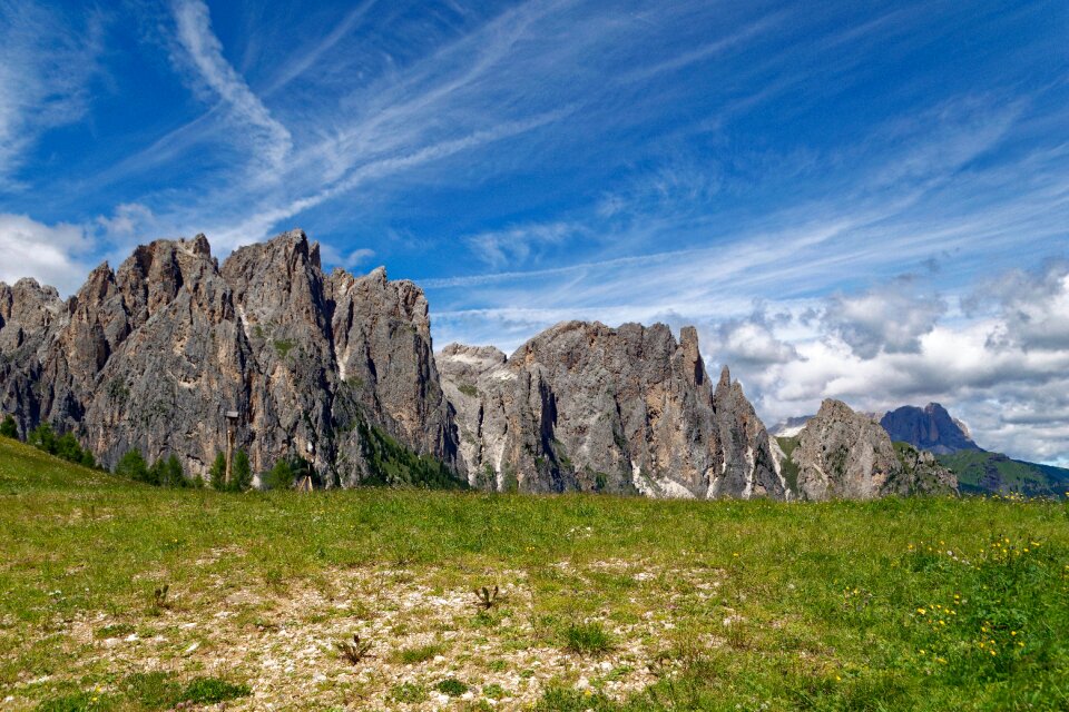 Panoramic rock mountains
