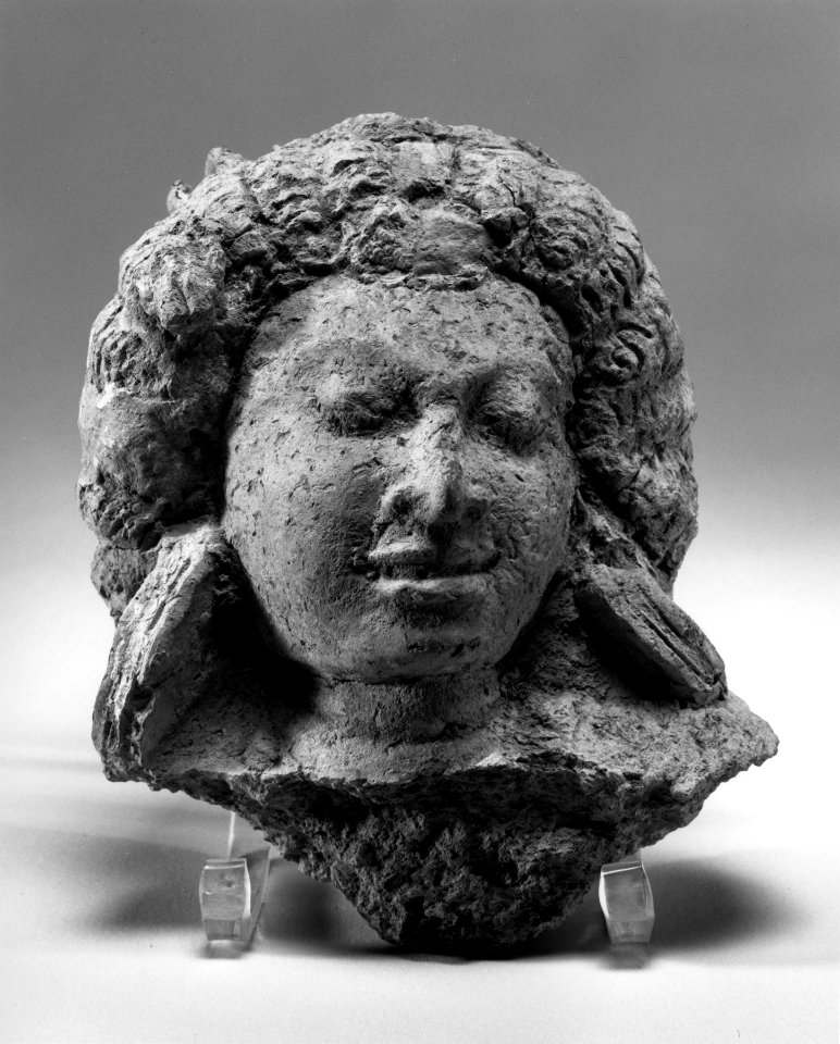 Thai - Head of an Attendant Bodhisattva - Walters 25236