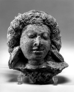 Thai - Head of an Attendant Bodhisattva - Walters 25236
