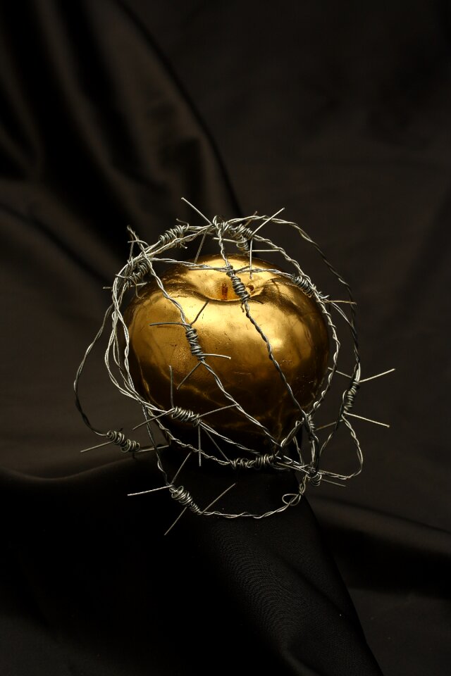 Metal gold yellow