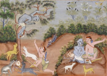 Thai - Vessantara Jataka, Chapter 6 (The Light Forest) - Walters 35245 - A T Front