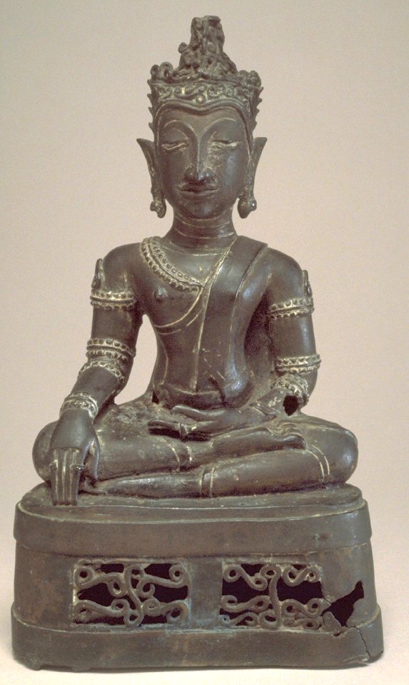 Thai - Seated Crowned Buddha in Maravijaya - Walters 542747