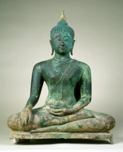 Thai - Seated Buddha in Maravijaya - Walters 542520 photo
