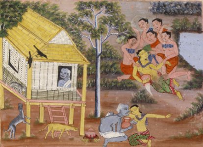 Thai - Vessantara Jataka, Chapter 5 (Jujaka) - Walters 35250 - A T Front