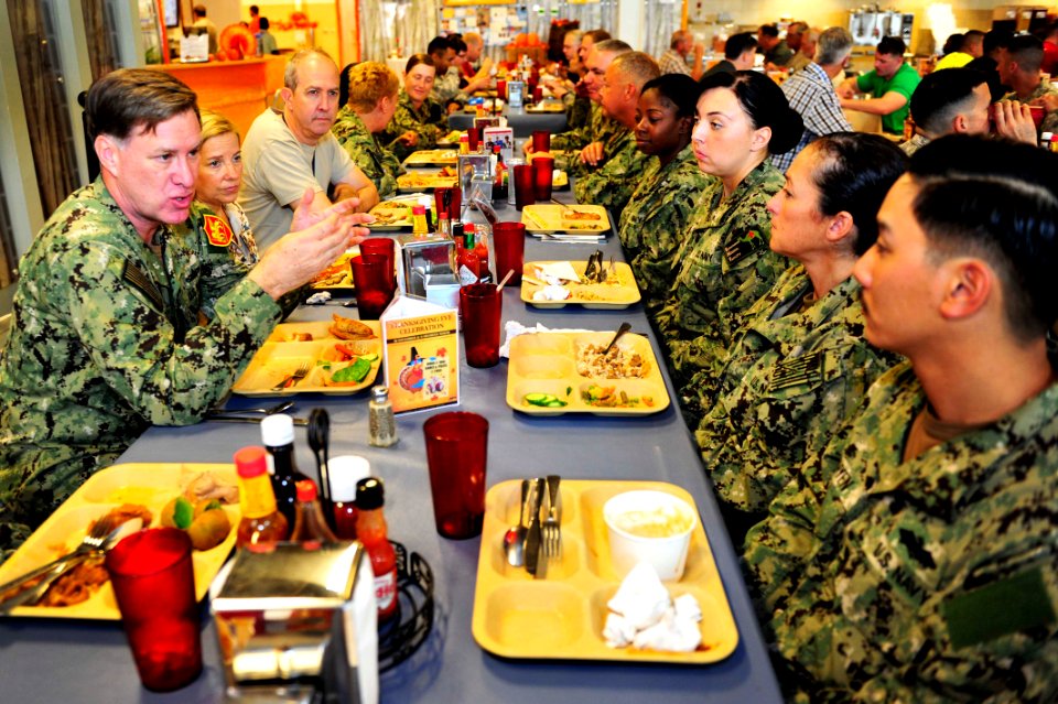 Thanksgiving Day lunch 141127-N-RY232-267