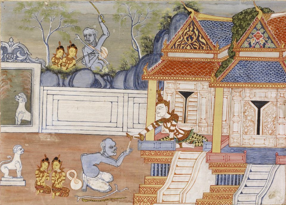 Thai - Vessantara Jataka, Chapter 8 (The Royal Children) - Walters 35246 - A T Front