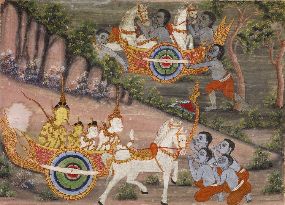 Thai - Vessantara Jataka, Chapter 3 - Walters 35243 - A T Front