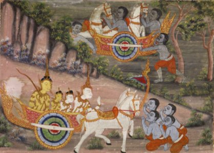 Thai - Vessantara Jataka, Chapter 3 - Walters 35243 - A T Front