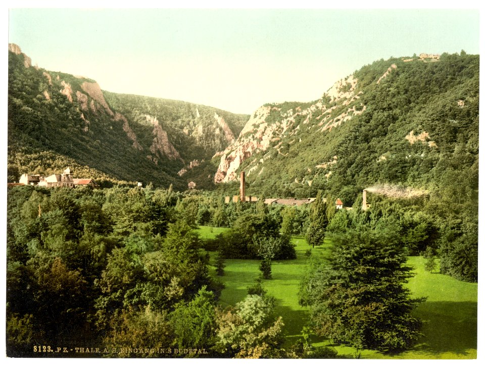 Thale at entrance to valley, Bodethal, Hartz, Germany-LCCN2002713768