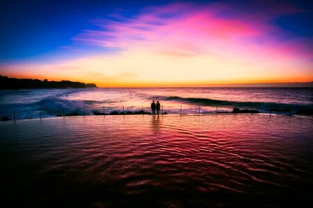 Ocean bay sky