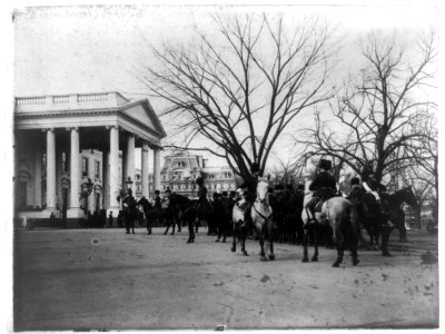 The President's own in waiting as escort at the White House LCCN96515468