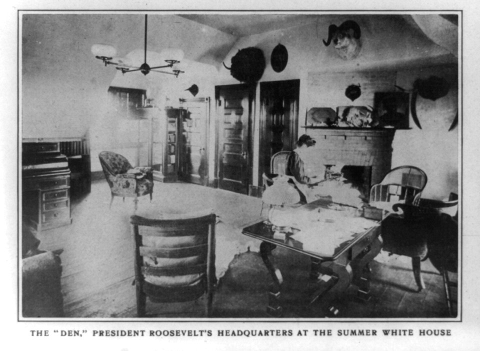 The Den, President Roosevelt's headquarters at the summer White House LCCN93507907