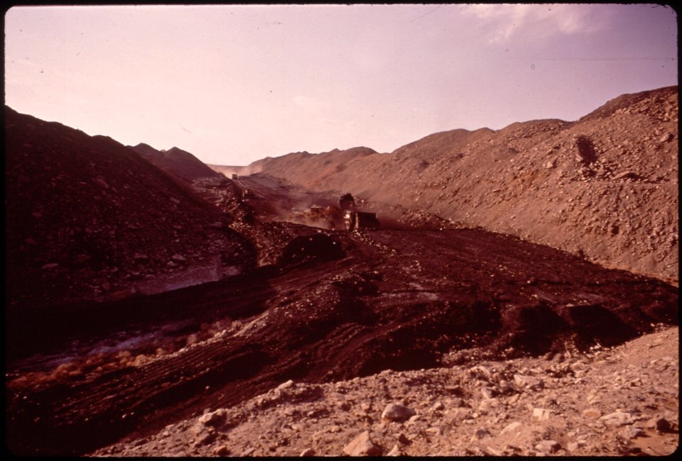 The Navajo Mine of the Utah Construction and Mining Company. This Is Representative of the Bleak Landscape Created by Strip Mining 06-1972 (4266490522)