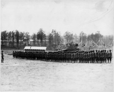 The (African American) troops at Camp Meade, Maryland, drilling. - NARA - 533599