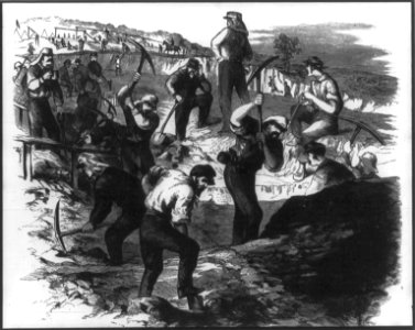 The 1st Michigan Regiment and Ellsworth Zouaves in the entrenchments at Alexandria, Va. LCCN2002705588