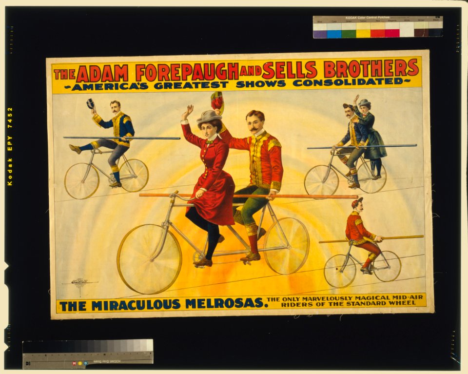 The Adam Forepaugh and Sells Brothers, America's greatest shows consolidated-The miraculous Melrosas LCCN2002735823