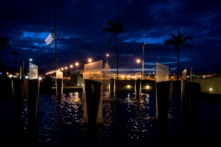 The American flag is flown at half-mast at Joint Base Pearl Harbor-Hickam. (19736325129)