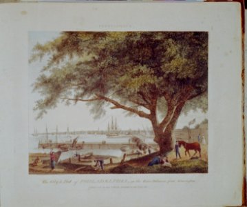 The City and Port of Philadelphia, on the River Delaware from Kensington LCCN2002718865