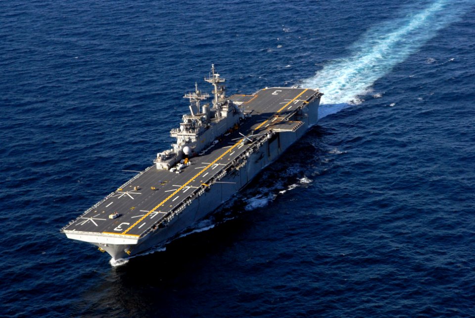 The amphibious assault ship USS Kearsarge is underway conducting crew certifications. (6684614483)