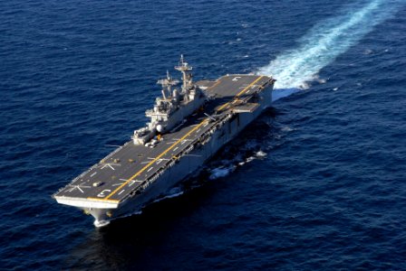 The amphibious assault ship USS Kearsarge is underway conducting crew certifications. (6684614483)