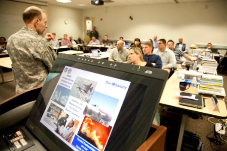 The commander of NORAD speaks at the Naval Postgraduate School. (8456177990)
