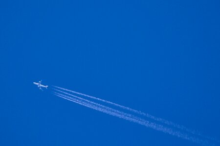 Blue sky flying photo