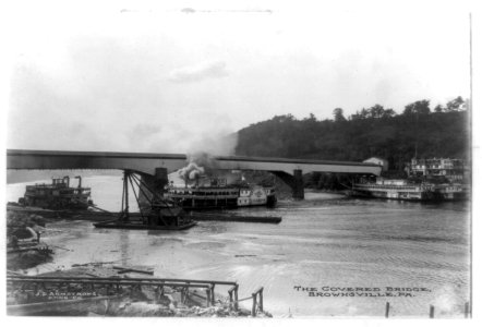 The Covered bridge, Brownsville, Pa. LCCN91787566