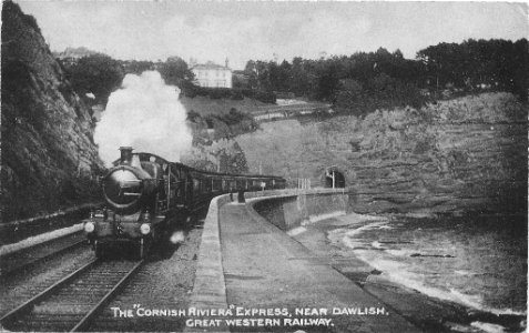 The Cornish Riviera Express, near Dawlish, Great Western Railway