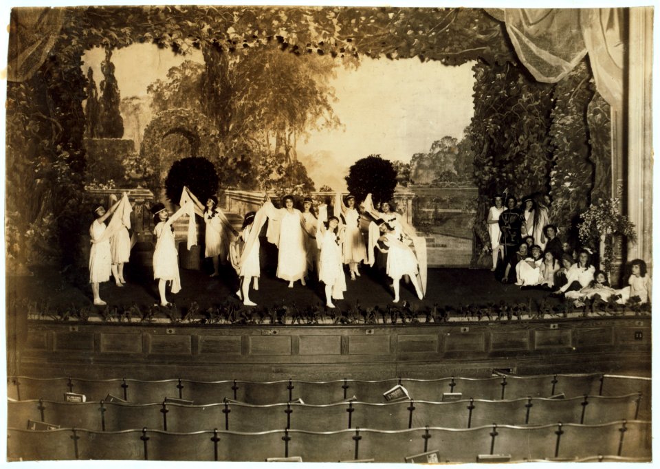The dance of the Children of the Sunshine. (-4140- Miss Mackay's Pageant Children of Sunshine and Shadow as presented at Washington Irving High School. L.W. Hine. LOC nclc.05002