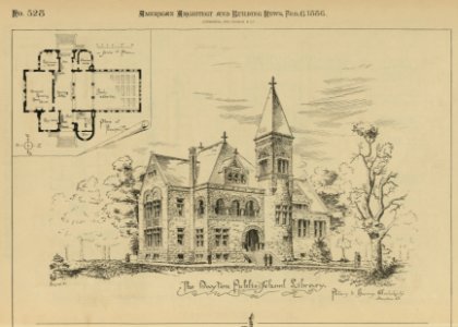 The Dayton Public School Library - Burns, del. ; Peters & Burns, architects, Dayton, O. LCCN2007682665