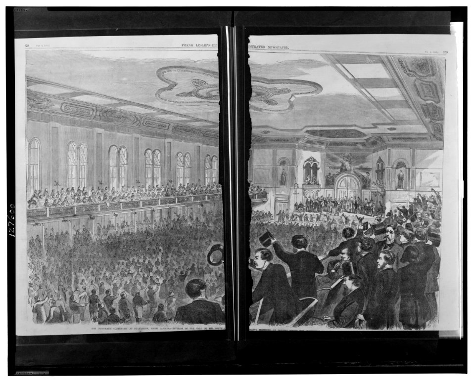 The Democratic convention at Charleston, South Carolina - Interior of the hall of the South Carolina Institute in Meeting Street the (...) LCCN00652812