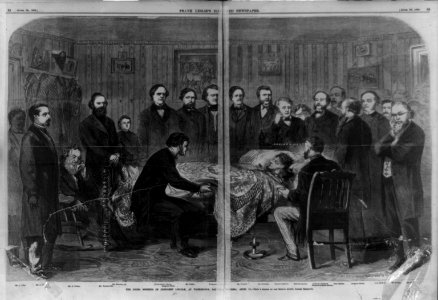 The dying moments of President Lincoln at Washington, Saturday morning, April 15 LCCN99613988