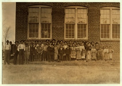 The employees in Payne Cotton Mill, Macon, Ga. One of the Bibb Mfg. Co. mills. Overseer told me this mill made 70% profit last year and expected to make 100% this year. All these children LOC nclc.01634